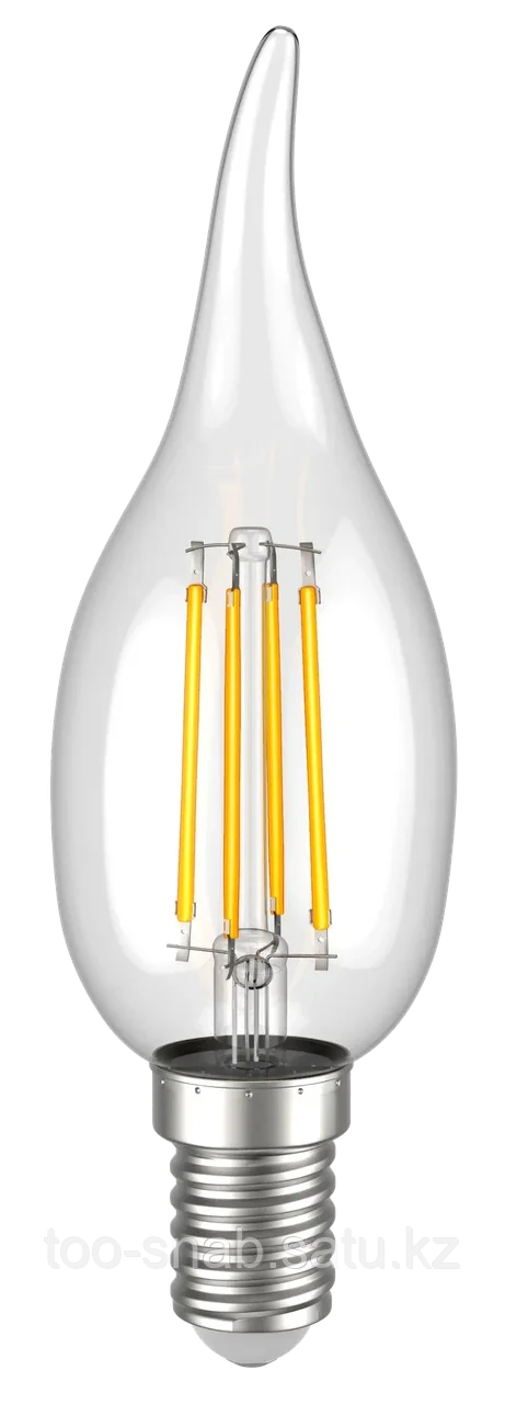 Лампа светодиодная CВ35 свеча на ветру прозрачная 7Вт 230В 4000К E14 серия 360° IEK - фото 2 - id-p106352006