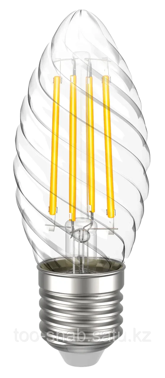 Лампа светодиодная CT35 свеча витая прозрачная 7Вт 230В 3000К E27 серия 360° IEK - фото 2 - id-p106352012