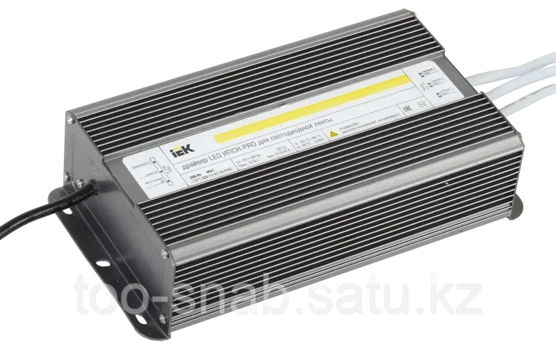 Драйвер LED ИПСН-PRO 200Вт 12В блок-шнуры IP67 IEK - фото 1 - id-p106352353