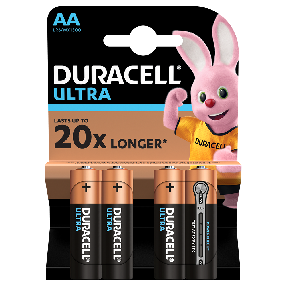Батарейка DURACELL ULTRA AA 4шт 1.5V LR6