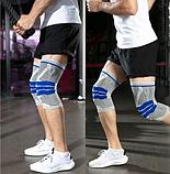 Наколенник-бандаж компрессионный защитный с 3D поддержкой коленного сустава LAZETTA (XL), фото 5