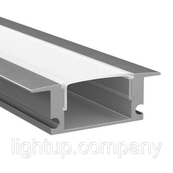 Алюминиевый профиль для светодиодной ленты 24мм х 7мм встраиваемый - фото 3 - id-p104898953