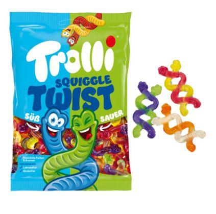 Жев. мармелад Trolli Squiggle TWIST Червячки двойные 100 гр