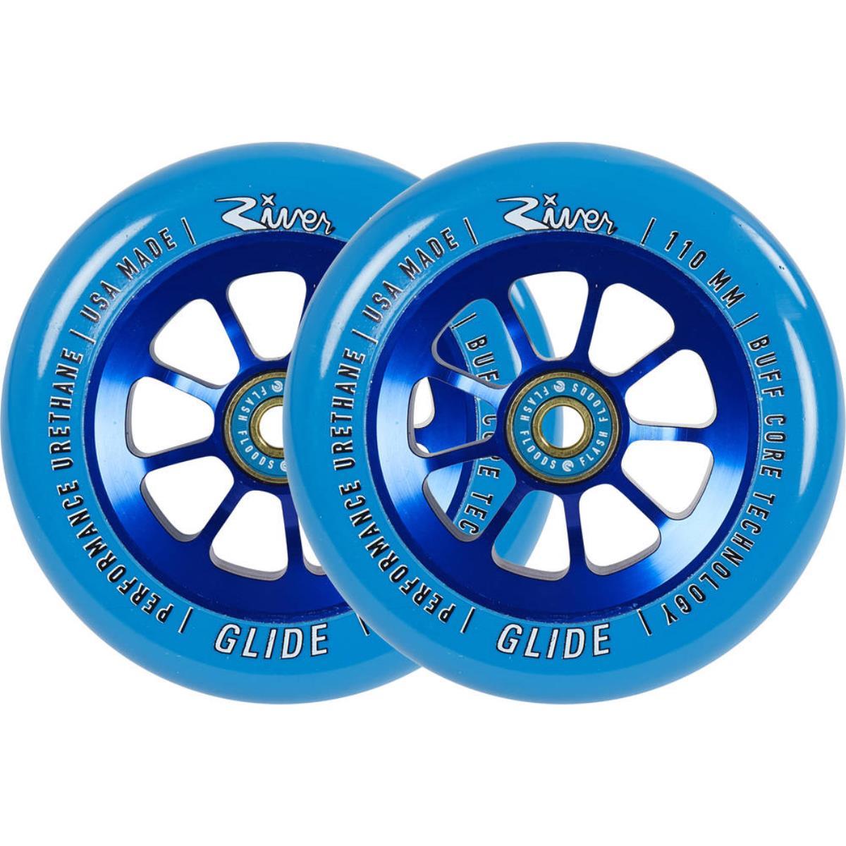Колеса River Naturals Glide Pro Scooter Wheels Sapphire, фото 1