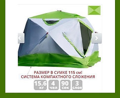 Утепленная зимняя палатка ЛОТОС Куб 4 компакт термо