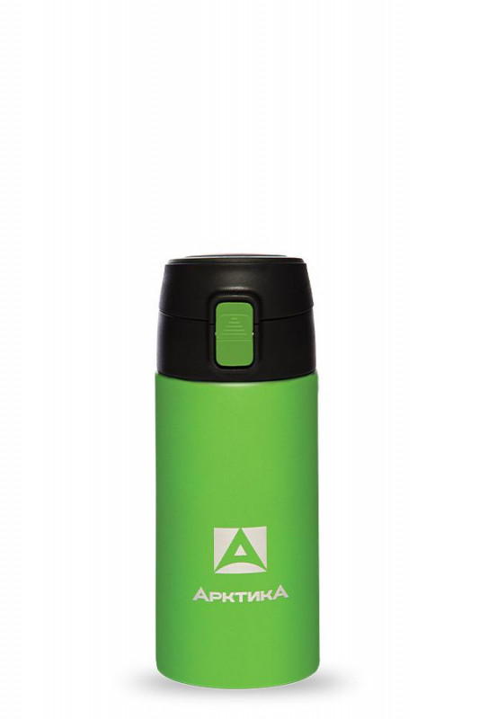 Термос ARCTICA DRINK (0,35л)(6ч)(металл)(с поилкой)-текстурный зеленый - фото 1 - id-p63655272
