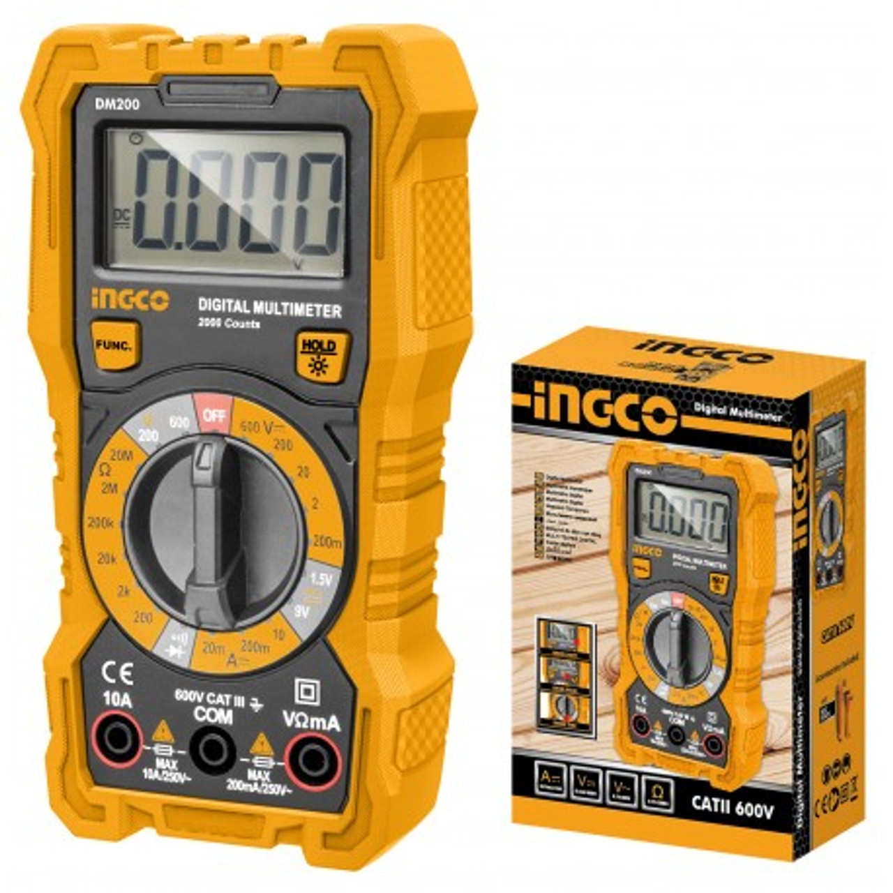Мультиметр цифровой INGCO DM200