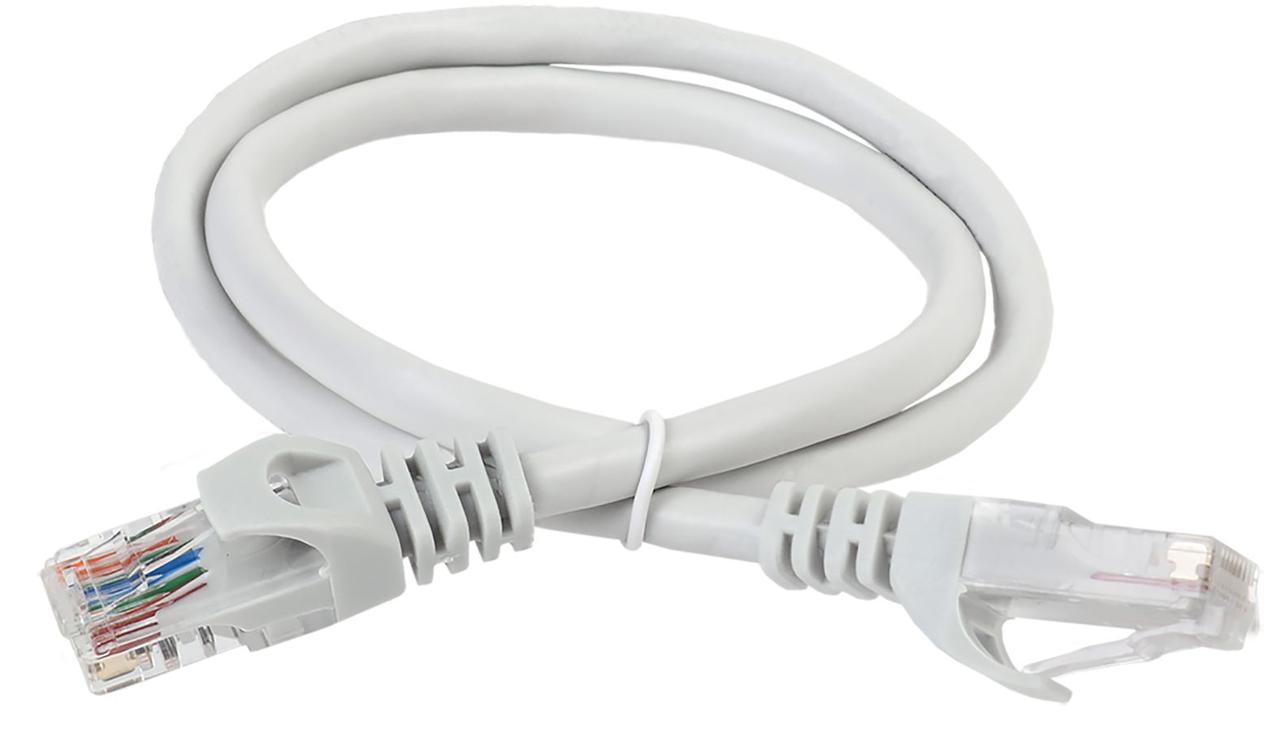 ITK Коммутационный шнур (патч-корд) кат.5E UTP 0,2м серый - фото 1 - id-p106366230