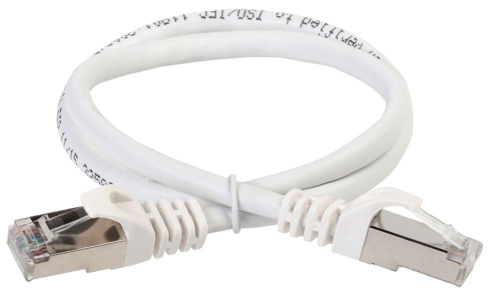 ITK Коммутационный шнур (патч-корд) кат.5E FTP 0,5м белый