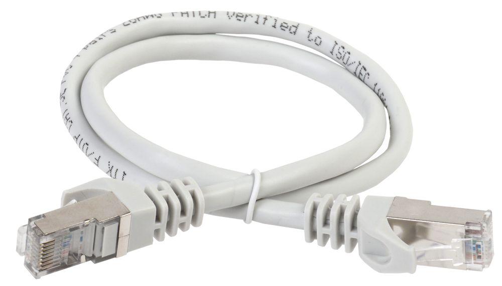 ITK Коммутационный шнур (патч-корд) кат.6 FTP LSZH 0,5м серый