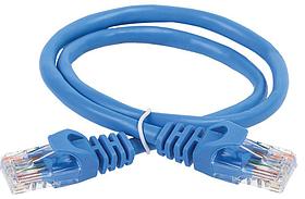 ITK Коммутационный шнур (патч-корд) кат.6 UTP PVC 0,5м синий