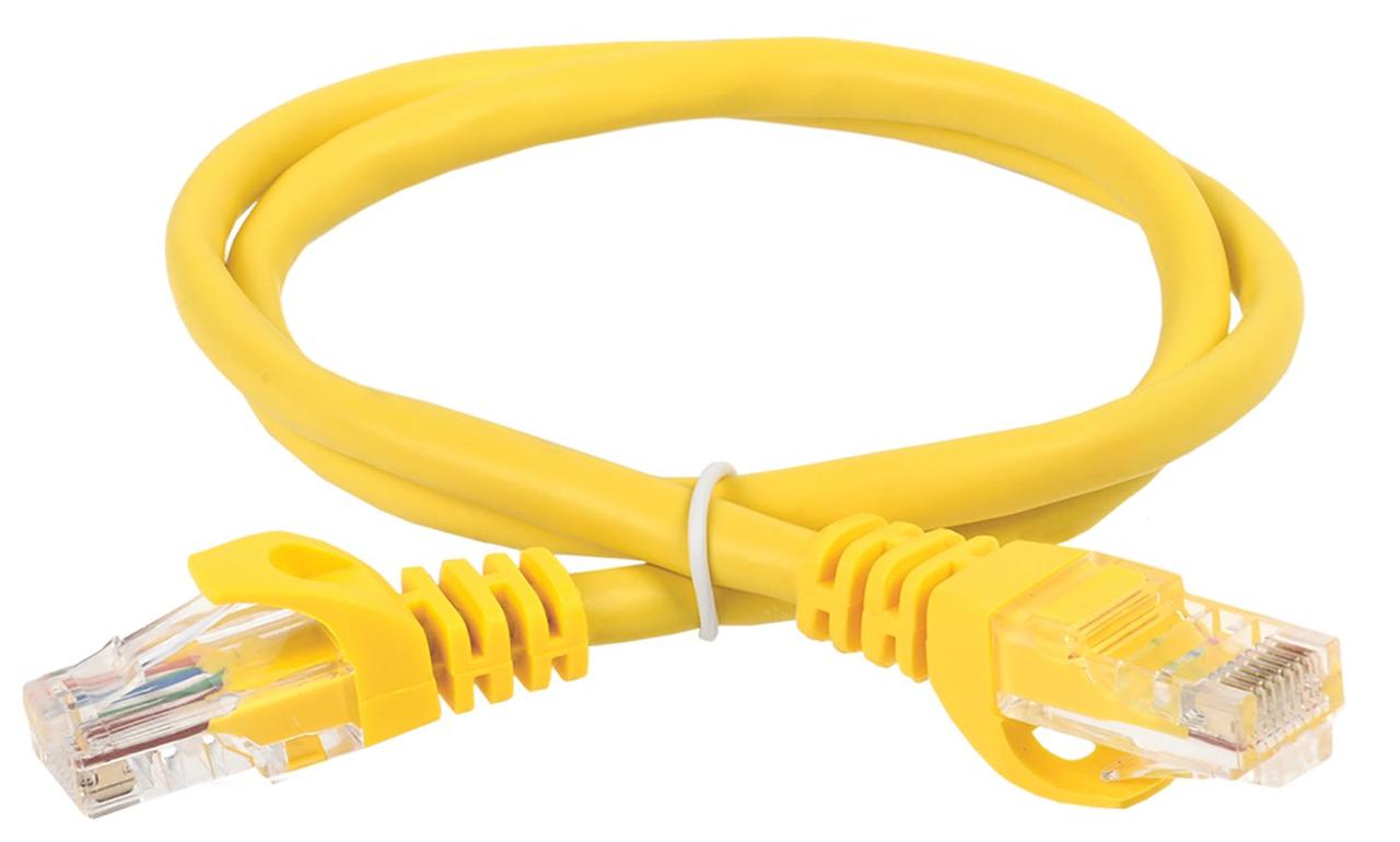ITK Коммутационный шнур (патч-корд) кат.5E UTP LSZH 3м желтый