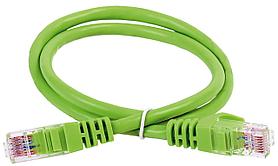 ITK Коммутационный шнур (патч-корд) кат.6 UTP PVC 5м зеленый