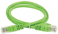 ITK Коммутационный шнур (патч-корд) кат.5E UTP PVC 10м зеленый