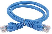 ITK Коммутационный шнур (патч-корд) кат.5E UTP PVC 10м синий