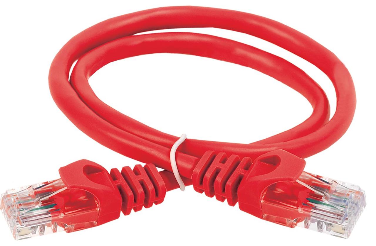 ITK Коммутационный шнур (патч-корд) кат.6 UTP PVC 7м красный