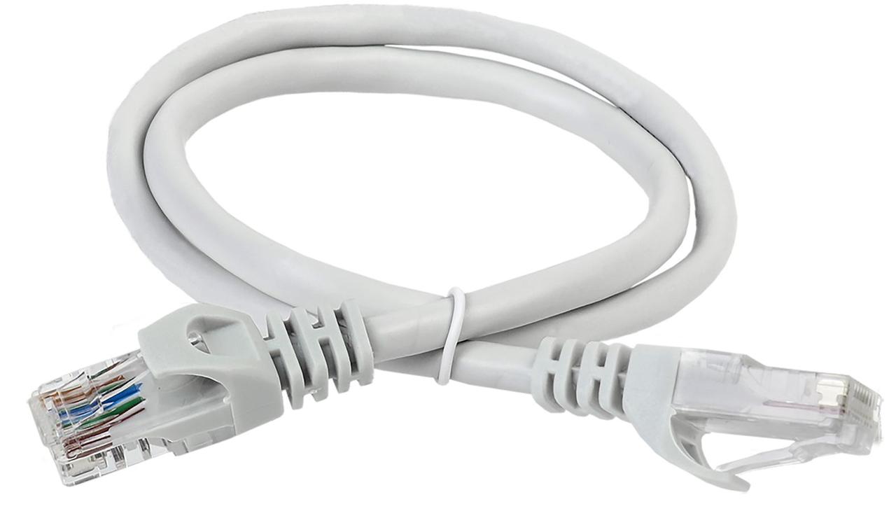 ITK Коммутационный шнур (патч-корд) кат.6 UTP PVC 10м серый