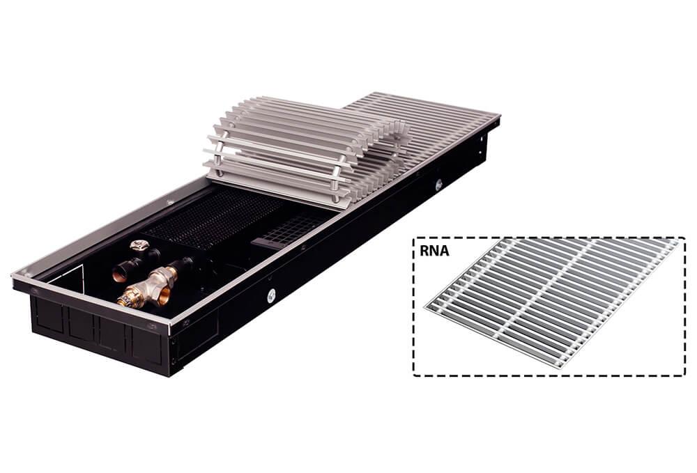 Конвектор внутрипольный Gekon Vent с решеткой RNA H11 L270 T23 (без клапана)