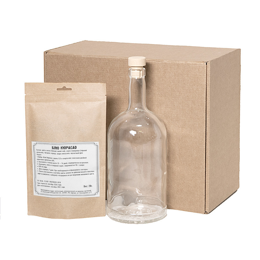 Набор  "Сам себе сомелье" для приготовления авторского напитка Блю Кюрасао, Бежевый, -, 39475 Блю Кюрасао