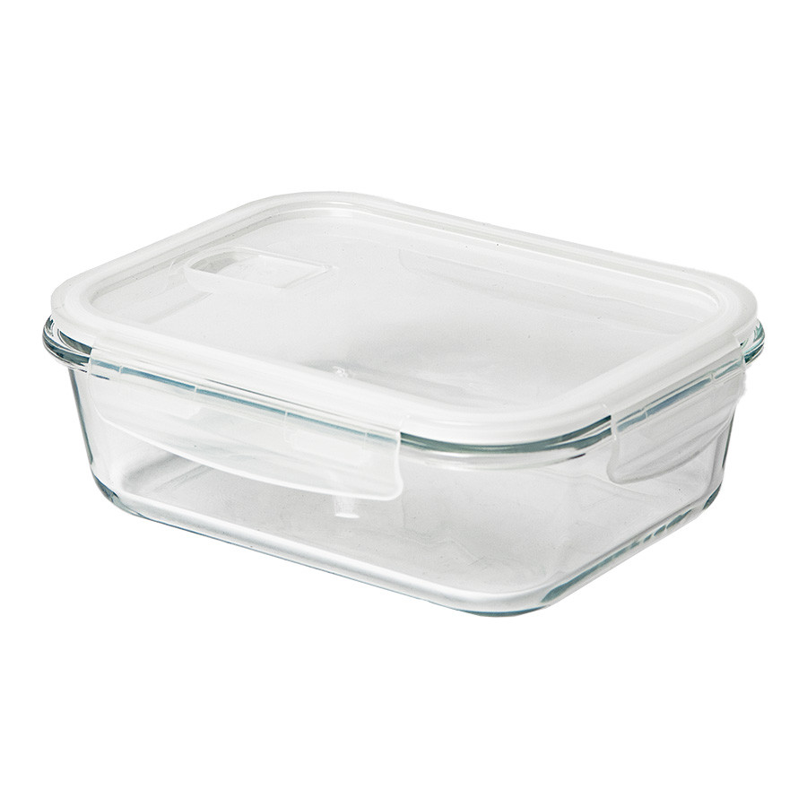 Ланч-бокс TUBER, боросиликатное стекло, прозрачный, , 346915