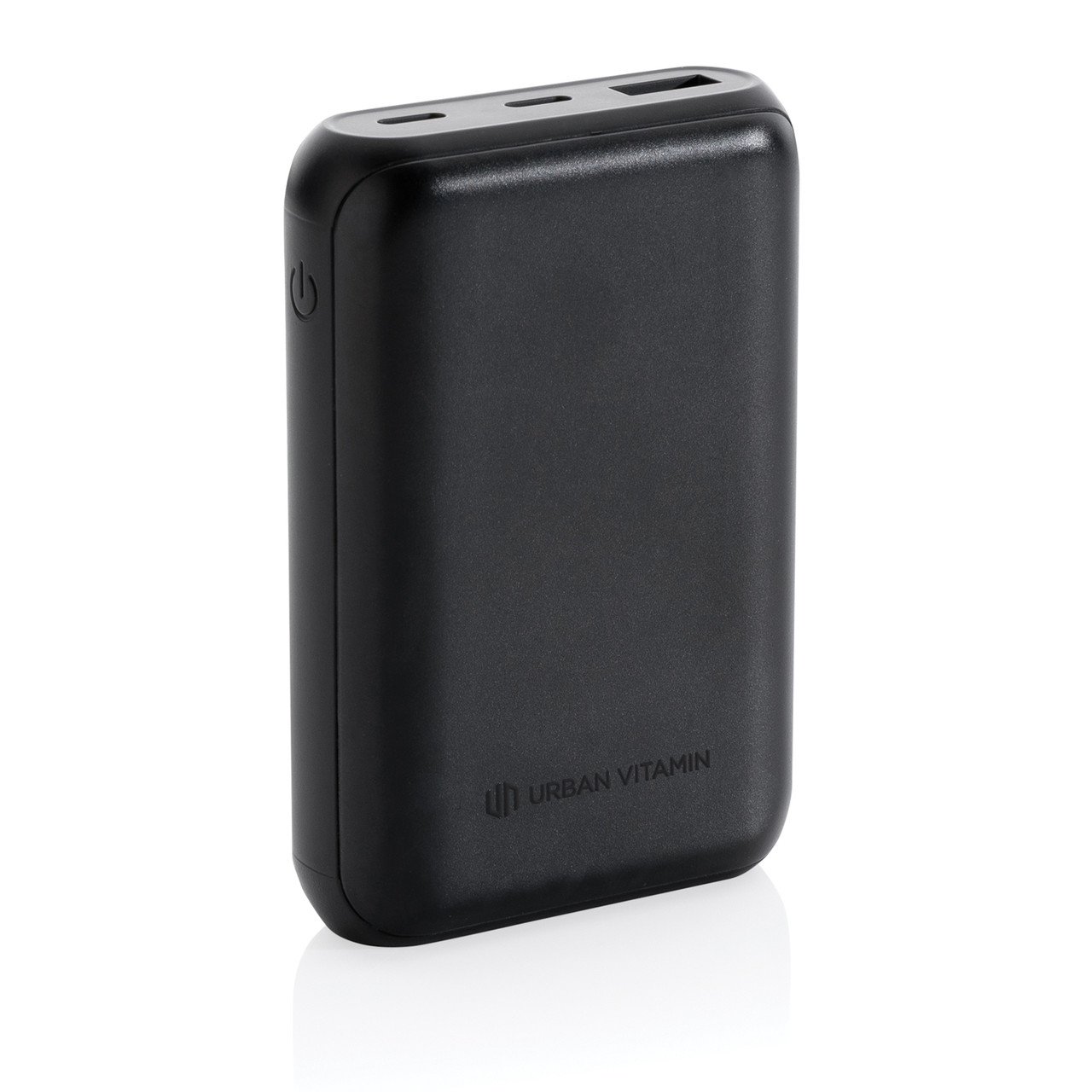 Внешний аккумулятор Urban Vitamin Alameda с быстрой зарядкой PD, 18 Вт, 10000 мАч, черный; , Длина 9,5 см., - фото 1 - id-p104636224