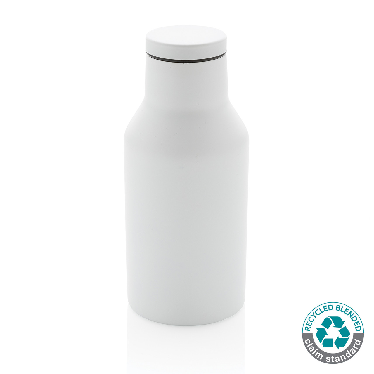 Вакуумная бутылка из переработанной нержавеющей стали (стандарт RCS), 300 мл, белый; , , высота 15,3 см., - фото 1 - id-p104636236
