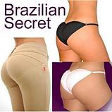 Трусики с эффектом push-up моделирующие Brazilian Secret (L / Белый), фото 6