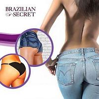 Трусики с эффектом push-up моделирующие Brazilian Secret (XL / Черный)