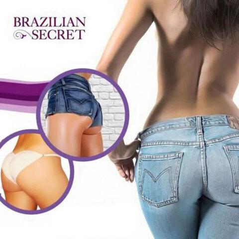 Трусики с эффектом push-up моделирующие Brazilian Secret (L / Белый)