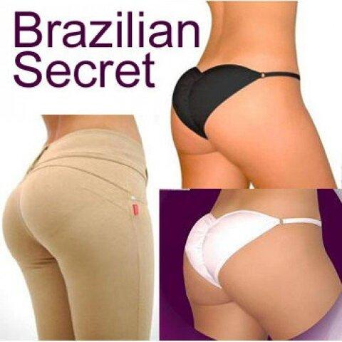 Трусики с эффектом push-up моделирующие Brazilian Secret (XL / Черный) - фото 6 - id-p106386683