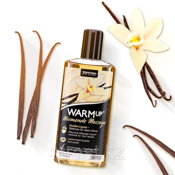 Согревающий массажный лосьон с ванильным ароматом и вкусом WARMUP VANILLA 150 мл. - фото 2 - id-p106005664