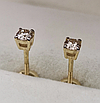Золотой набор с бриллиантами (кольцо 0.14Сt SI2/K G-Cut , серьги 0.27Ct VS2/L, VG-Cut ), фото 5