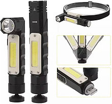 Портативный светодиодный налобный фонарь TL-8147, магнитный, вращающийся на 360 градусов, USB перезаряжаемы, фото 2