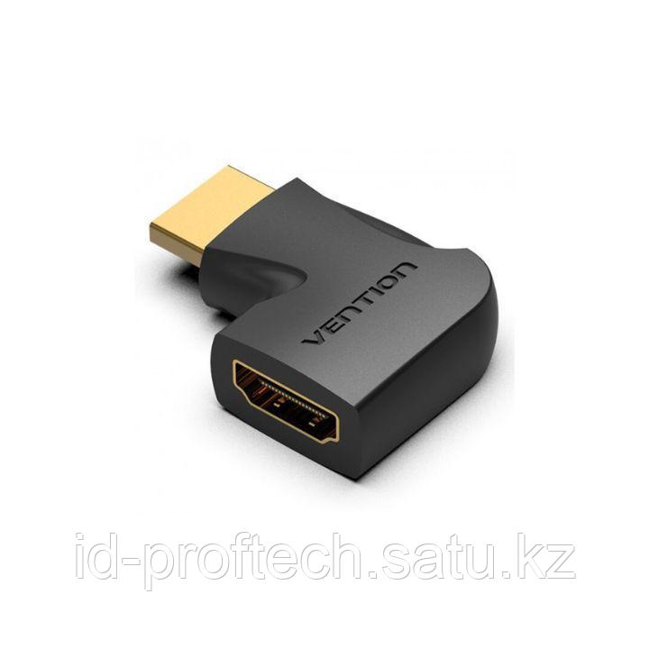 Адаптер Vention HDMI 90 degree male to female vertical flat adapter black - фото 1 - id-p106401262