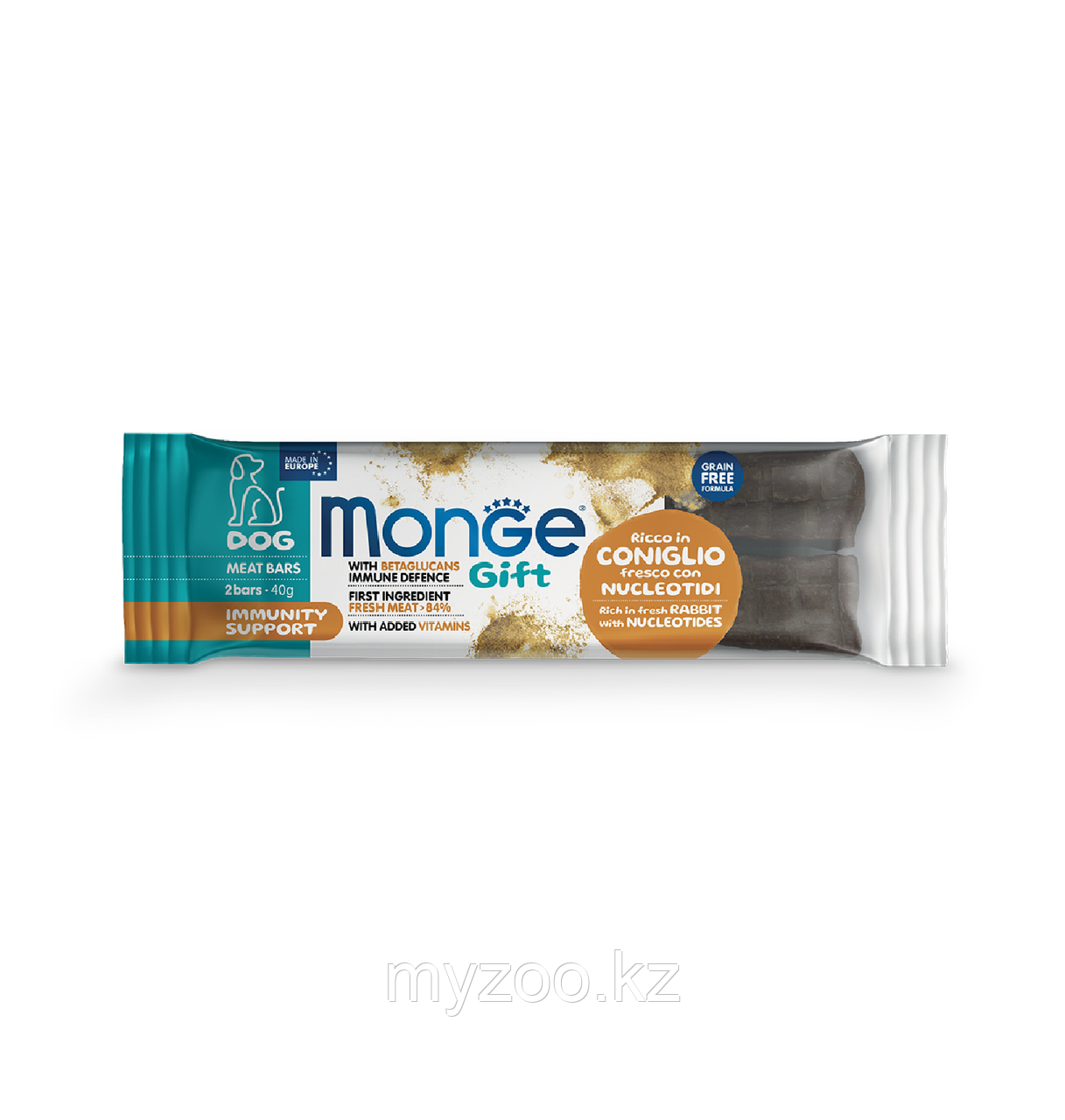Monge Gift Meat Bars Adult Immunity Support мясной батончик для собак кролик/нуклеотиды,40гр - фото 1 - id-p106401221