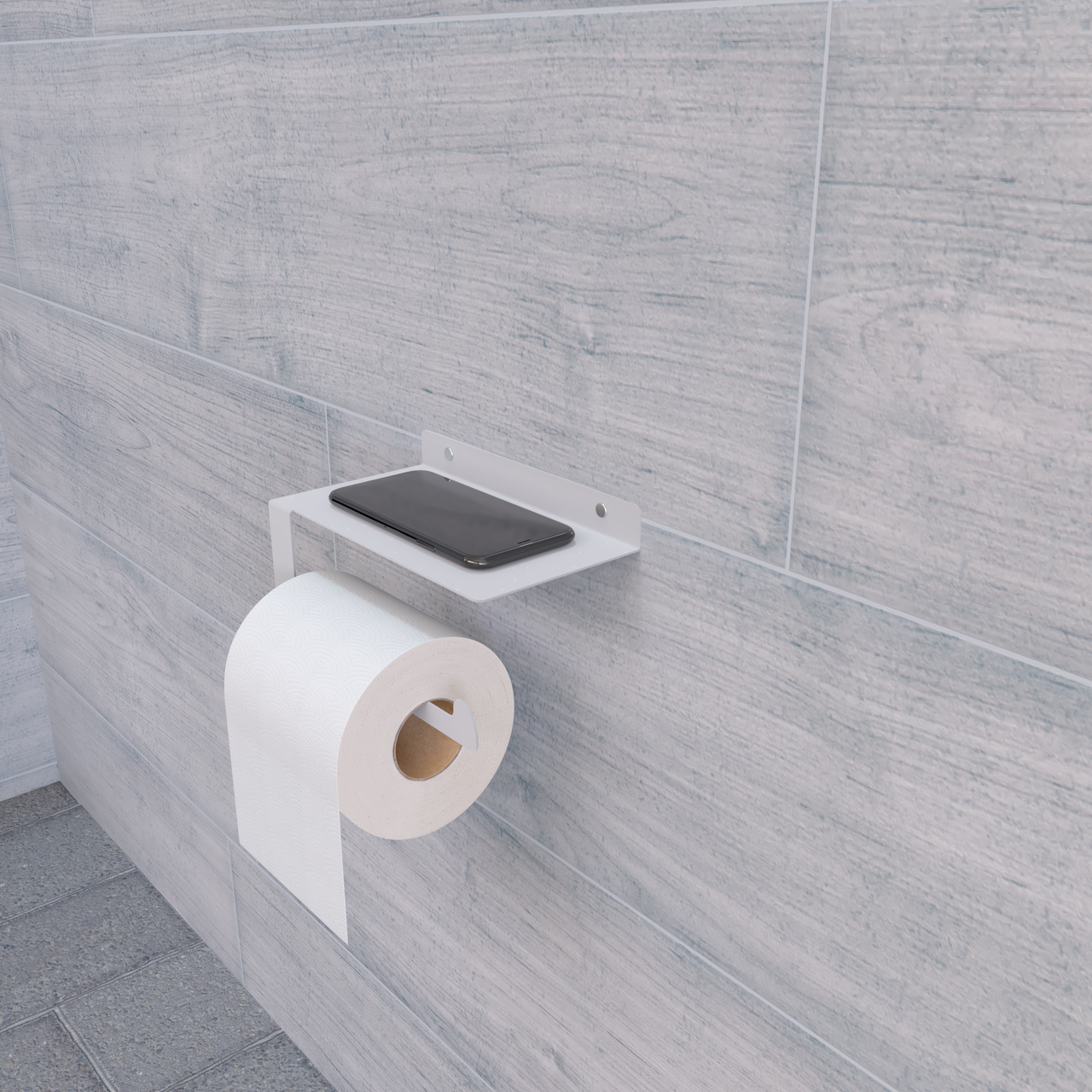 Держатель туалетной бумаги, ZERO, Белый - фото 1 - id-p106409515
