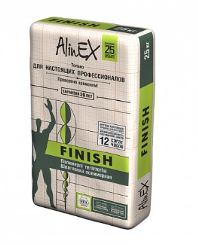 Финишная полимерная шпатлевка АlinEX Finish 25 кг - фото 1 - id-p106410058