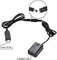Постоянное USB Питание пустышка NP-FW50 на SONY, фото 3