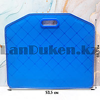 Папка-портфель А3 пластиковая 53,5*44.5 см синяя