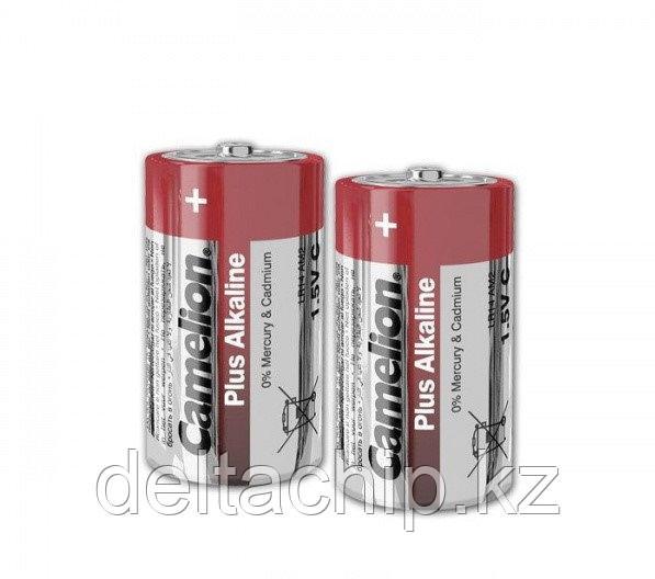 Батарейка, CAMELION, LR14-BP2, Plus Alkaline, C, 1.5V, 8450 mAh, 2 шт. в блистере