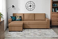 Угловой диван-кровать Торонто, молочно-кофейный, фото 2