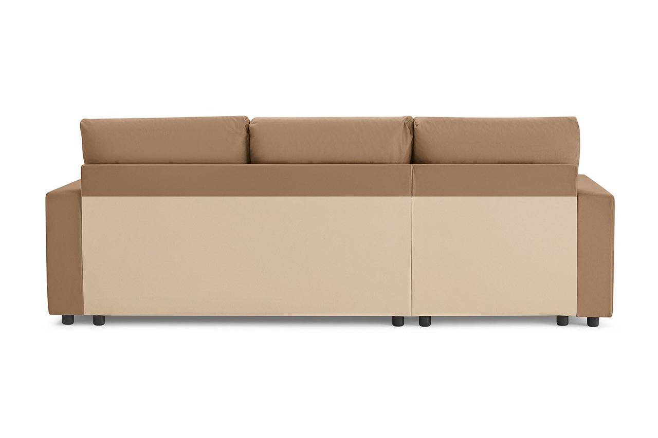 Угловой диван-кровать Торонто, молочно-кофейный - фото 7 - id-p106420549