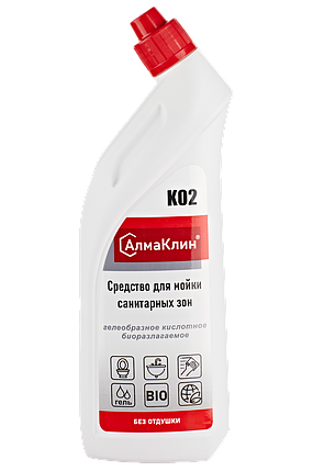 АлмаКлин K02 Кислотное моющее средство для санузлов (гель)., фото 1