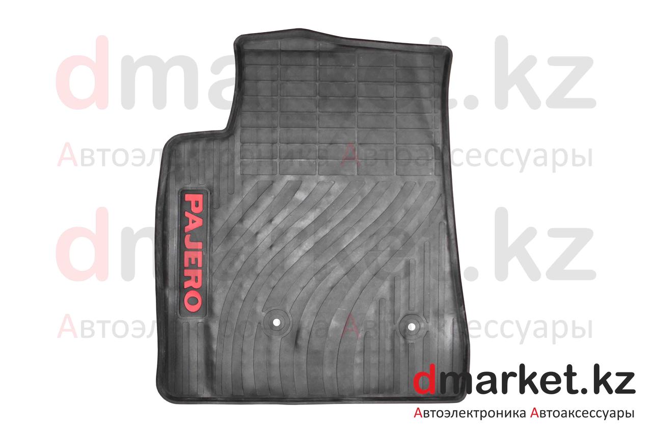 Коврики полики MMC Pajero 4, черные, резиновые, 5 предметов - фото 2 - id-p106431415