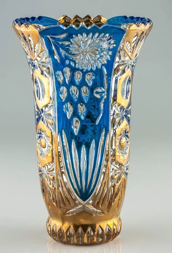 Ваза asti blau/gold vase 8 52584 - фото 1 - id-p106432820
