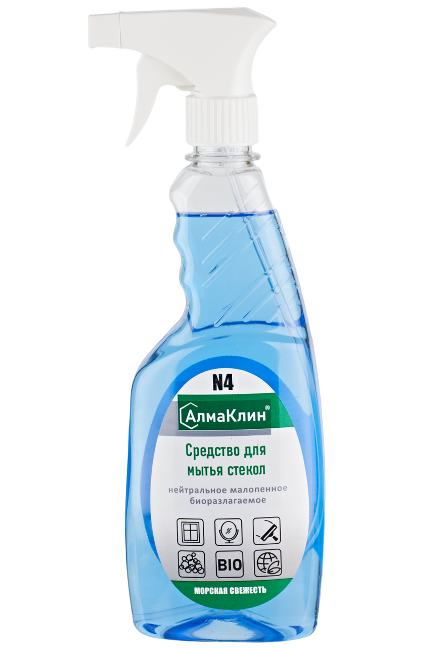 АлмаКлин N4 Нейтральное моющее средство для стёкол.