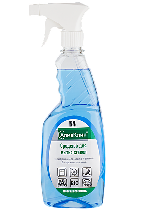 АлмаКлин N4 Нейтральное моющее средство для стёкол., фото 1
