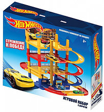 Hot Wheels Игровой набор Четырехуровневая парковка Хот Вилс с автомойкой