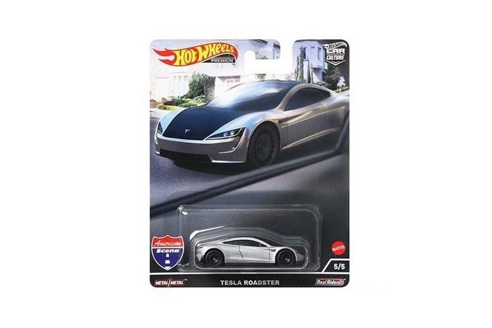 Hot Wheels Металлическая модель Tesla Roadster HCK02, Хот Вилс Car Culture