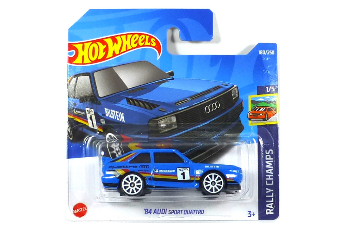 Hot Wheels Модель Audi Spotr Quattro '84, синий